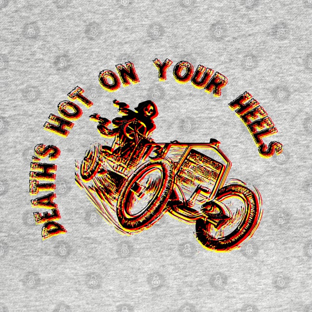 Death's Hot On Your Heels, Old School Racer Shirt by Blazedfalcon